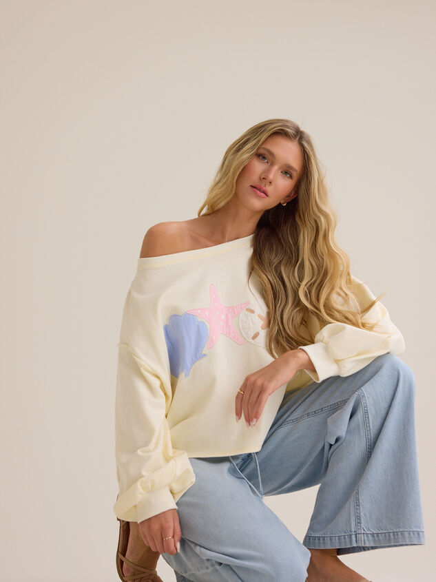 Jamie Beach Cropped Sweatshirt Detail 5 - ALTAR'D STATE KIDS