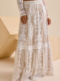 Arissa Floral Embroidered Maxi Skirt Detail 2 - ALTAR'D STATE KIDS