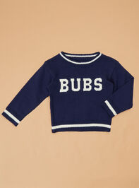 Bubs Collegiate Sweater Detail 2 - AS Kids