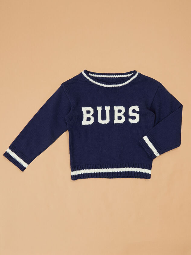 Bubs Collegiate Sweater Detail 2 - AS Kids