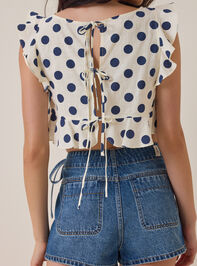 Dixie Side Tie Denim Skort Detail 5 - AS Kids