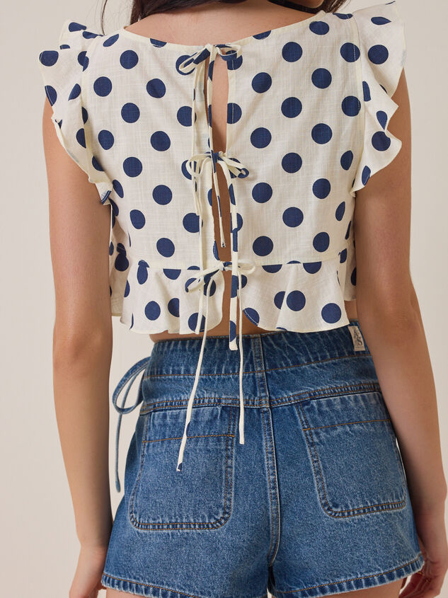 Dixie Side Tie Denim Skort Detail 5 - AS Kids