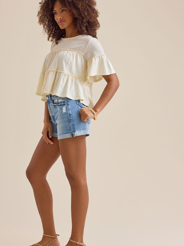 Calliope Tiered Babydoll Top Detail 2 - AS Kids