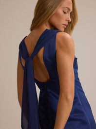 Alma Satin Mini Dress Detail 5 - AS Kids