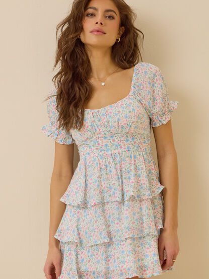 Carsynn Floral Mini Dress - ALTAR'D STATE KIDS