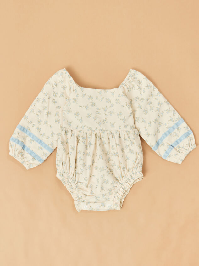 Ella Velvet Trim Floral Bubble - ALTAR'D STATE KIDS