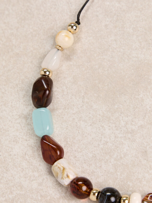 Tidal Drift Multi Colored Long Necklace Detail 3 - AS Kids