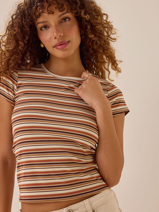 Marleigh Stripe Tee Detail 2 - AS Kids
