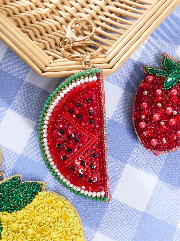 Beaded Watermelon Bag Charm Detail 6 - ALTAR'D STATE KIDS