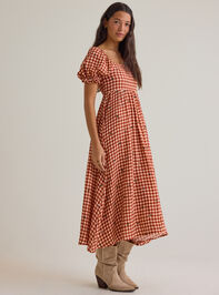 Clementine Gingham Mama Dress Detail 6 - AS Kids