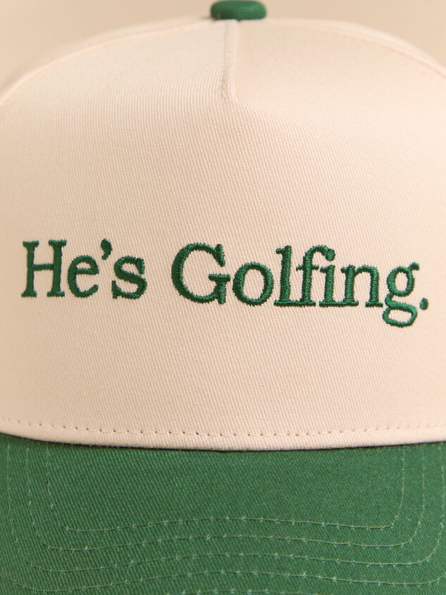He's Golfing Trucker Hat Detail 2 - AS Kids