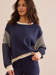 Patchwork Floral Sweatshirt Detail 2 - ALTAR'D STATE KIDS