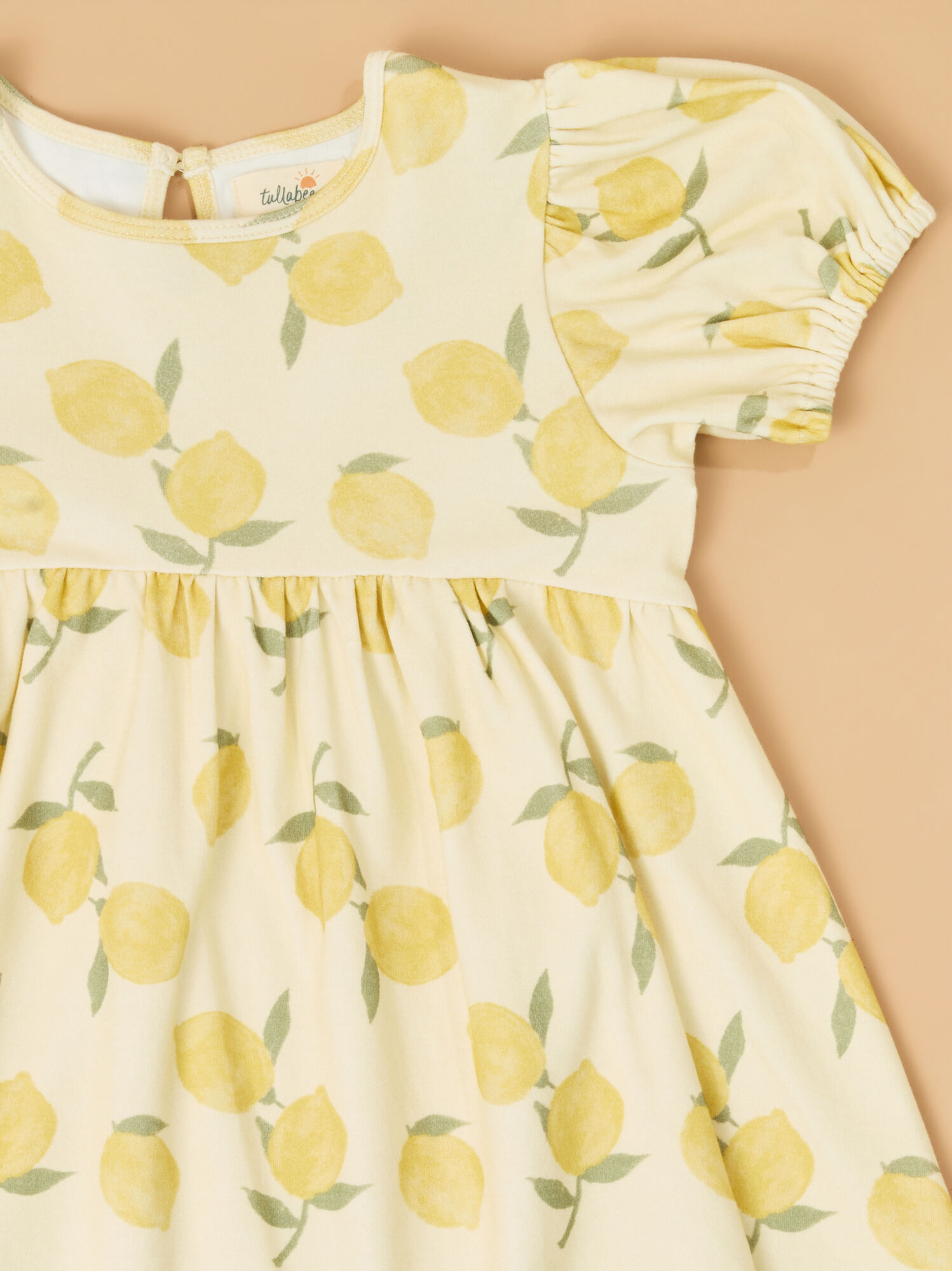 Lucia Lemons Puff Sleeve Dress in Yellow | AS Kids