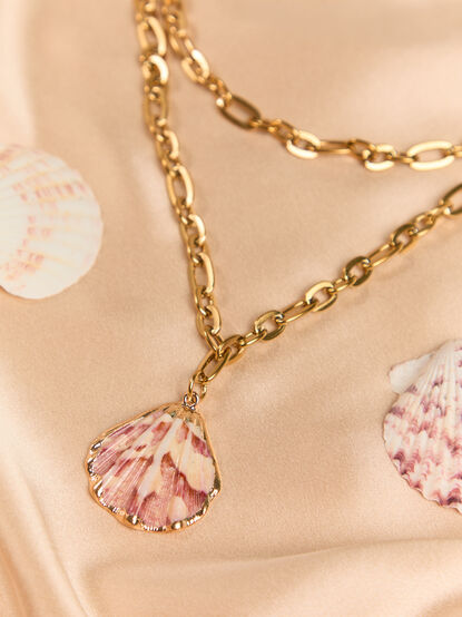 Double Layered Shell Necklace - AS Kids