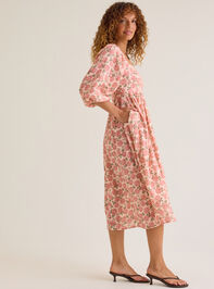 Zainy Floral Midi Mama Dress Detail 3 - AS Kids