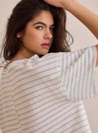 Flex Striped Oversized Tee Detail 5 - AS Kids
