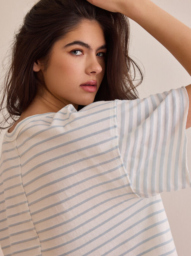 Flex Striped Oversized Tee Detail 5 - AS Kids