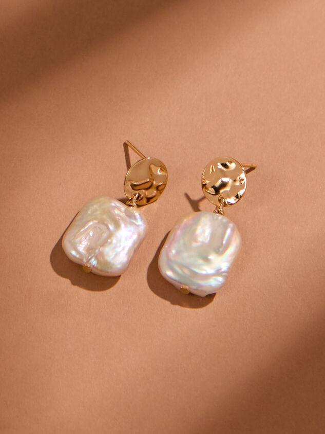 Hammered Pearl Dangle Earrings - ALTAR'D STATE KIDS