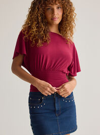 Mina Boatneck Fitted Top Detail 2 - AS Kids