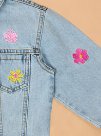 Maya Embroidered Denim Jacket Detail 6 - ALTAR'D STATE KIDS