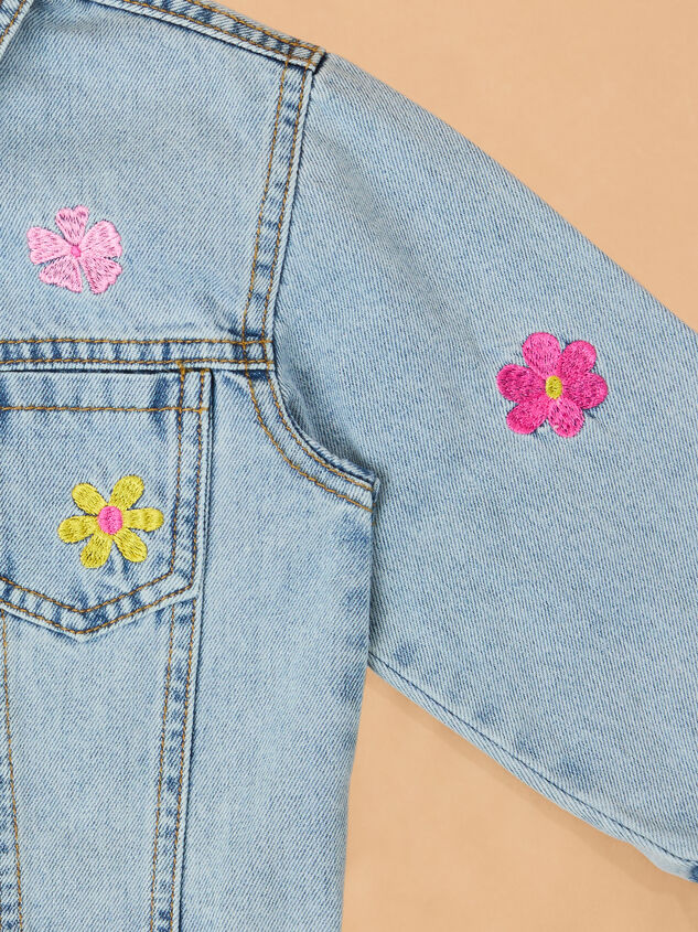 Maya Embroidered Denim Jacket Detail 6 - ALTAR'D STATE KIDS