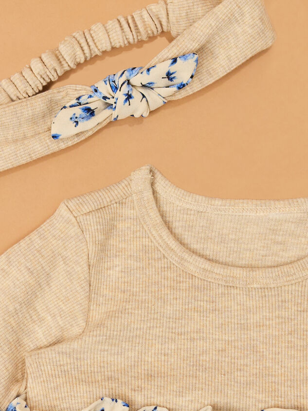 Maya Long Sleeve 3-Piece Toddler Set Detail 2 - AS Kids