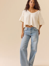Cassandra V-Neck Boxy Tee Detail 2 - AS Kids