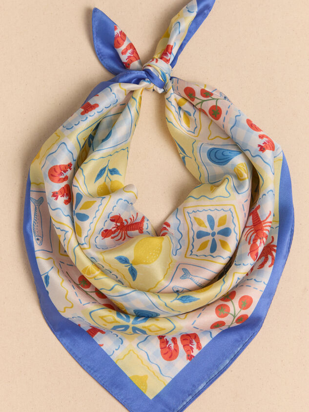 Postcard Silk Scarf Detail 2 - AS Kids