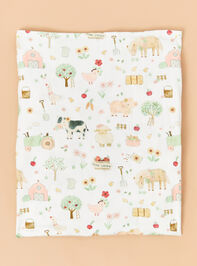 Farm Animal Swaddle Blanket Detail 2 - ALTAR'D STATE KIDS