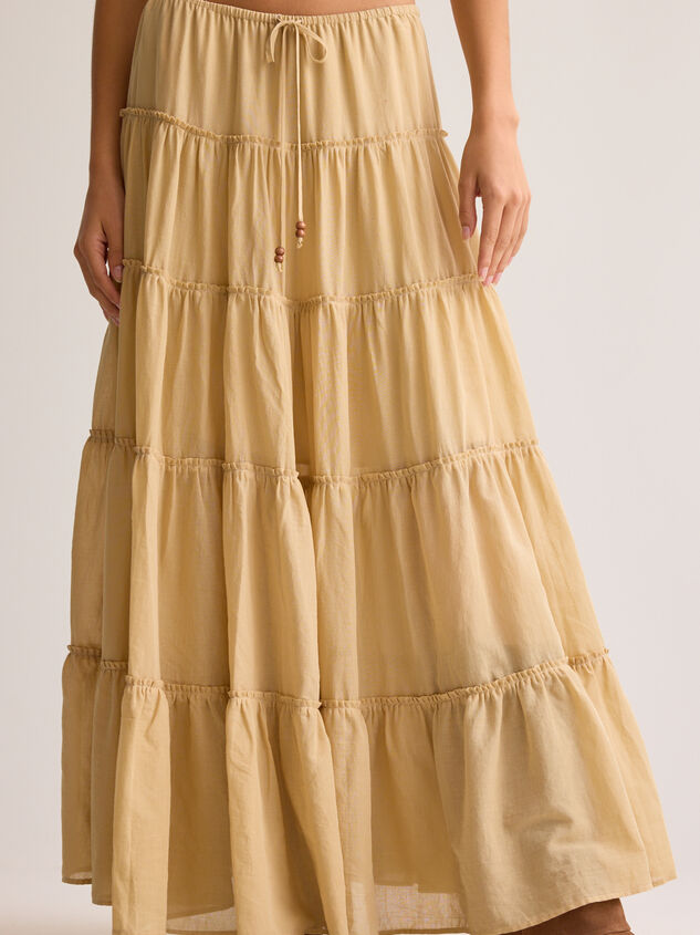 Liv Tiered Maxi Skirt Detail 3 - AS Kids