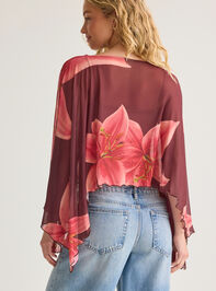 Brielle Floral Poncho Detail 4 - AS Kids