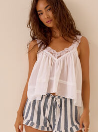 Clea Ruffle Striped Shorts Detail 5 - AS Kids