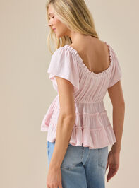 Jilliann Tiered Babydoll Top Detail 6 - ALTAR'D STATE KIDS