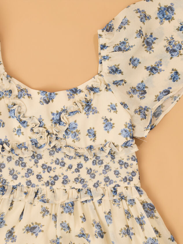 Posey Floral Dress and Denim Vest Detail 4 - AS Kids