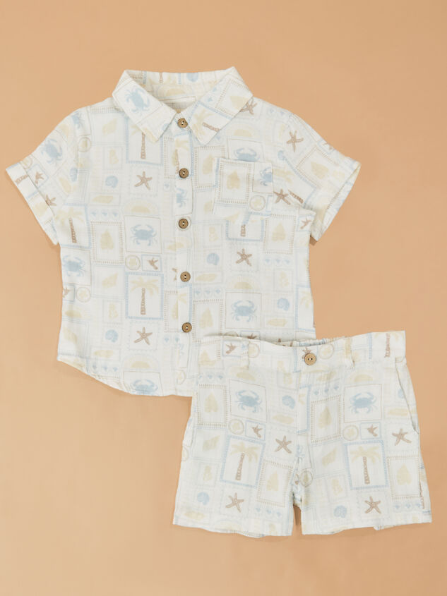 Beach Patchwork Shorts Detail 4 - ALTAR'D STATE KIDS