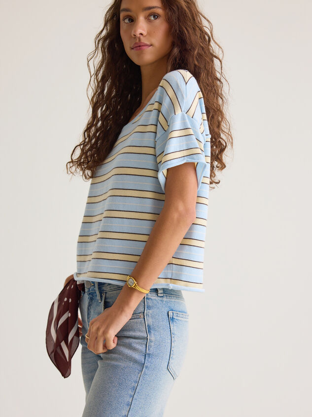Dylane Striped Knit Tee Detail 2 - AS Kids