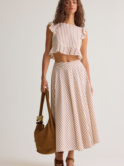 Madelyn Striped Maxi Skirt - AS Kids