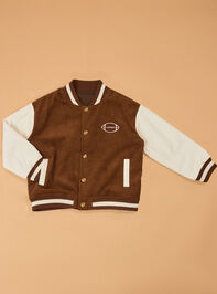 Will Football Varsity Jacket Detail 2 - AS Kids