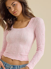 Blaire Seamless Floral Long Sleeve Cami Detail 2 - ALTAR'D STATE KIDS