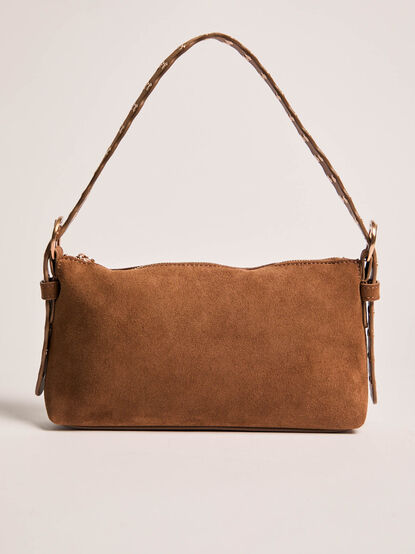 Studded Suede Shoulder Bag - AS Kids