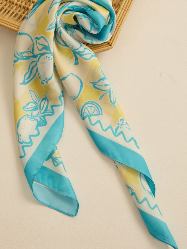 Teal Lemon Scarf Detail 3 - ALTAR'D STATE KIDS