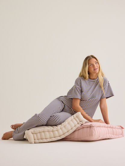 Alaya Stripe Lounge Top - AS Kids