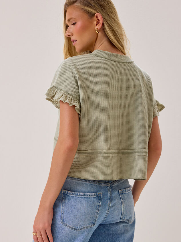 Ellis Thermal Lace Sleeve Top Detail 6 - AS Kids