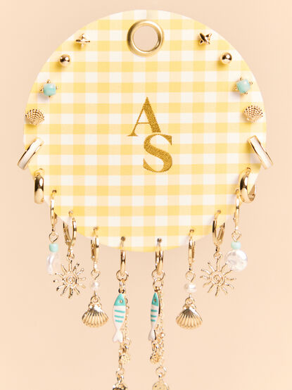 Gingham Summer Earring Set - AS Kids