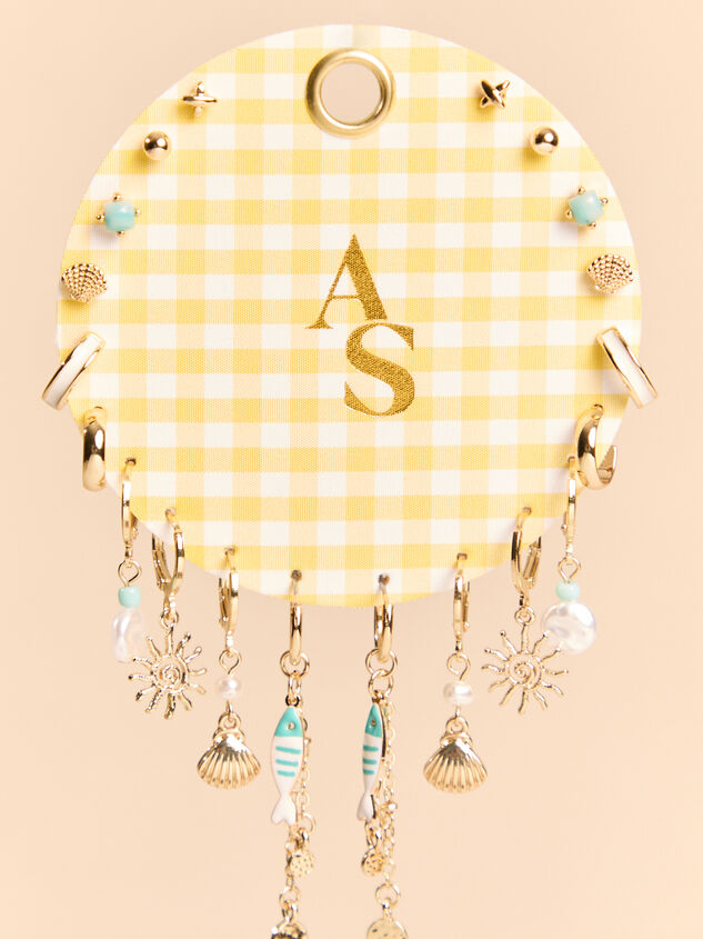 Gingham Summer Earring Set - AS Kids