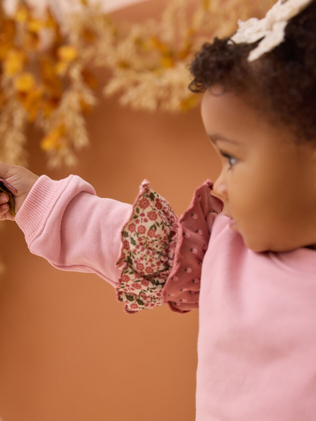 Carly Ruffle Sweatshirt Bubble Detail 3 - AS Kids