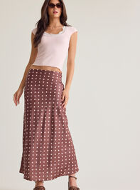 Rowan Polka Dot Satin Midi Skirt - AS Kids