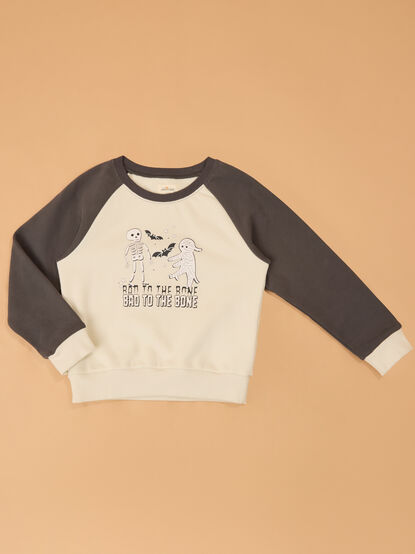 Bad To The Bone Pullover - AS Kids