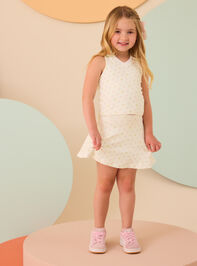 Lemons Printed Flouncy Skort Detail 4 - AS Kids