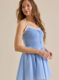 Daniella Lace Trim Mini Dress Detail 4 - ALTAR'D STATE KIDS